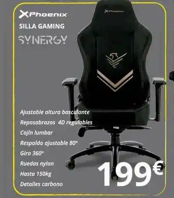 Dynos Informática Xphoenix Silla Gaming oferta