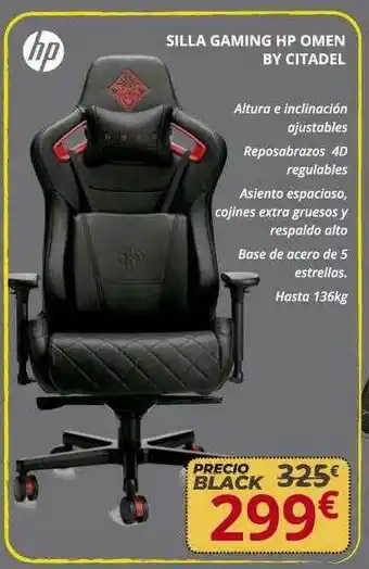 Dynos Informática Silla Gaming Hp Omen By Citadel oferta