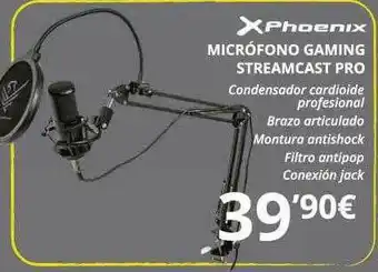 Dynos Informática Phoenix Micrófono Gaming Steamcast Pro oferta