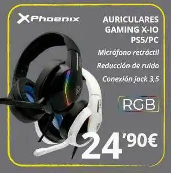 Dynos Informática Auriculares Gaming X-io Ps5 Pc Phoenix oferta
