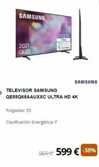 Milar Televisor samsung samsung oferta
