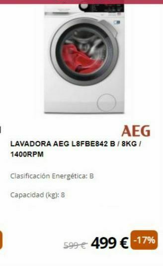 Milar Lavadoras aeg oferta