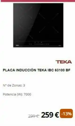 Milar Placas teka oferta