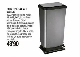 Optimus Cubo Pedal 40l 9701695 oferta