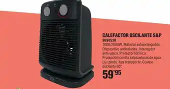 Optimus Calefactor Oscilante S&p 9698530 oferta