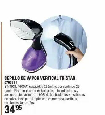 Optimus Cepillo De Vapor Vertical Tristar oferta