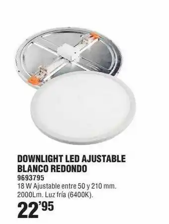 Optimus Downlight Led Ajustable Blanco Redondo oferta