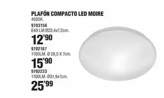 Optimus Plafón Compacto Led Moire oferta