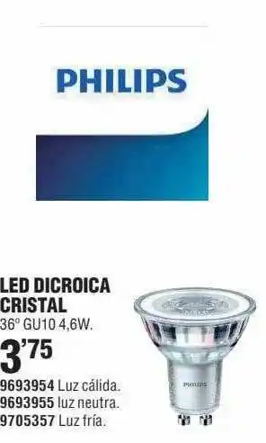 Optimus Philips Led Dicroica Cristal oferta