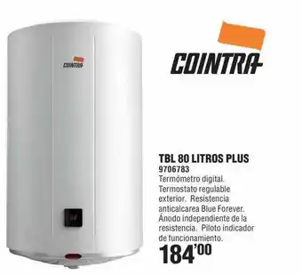 Optimus Tbl 80 Litros Plus Cointra oferta