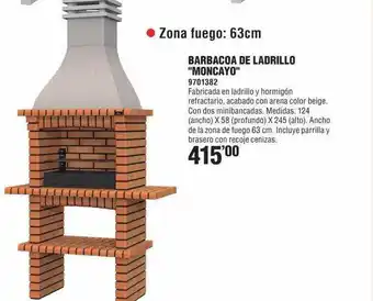 Optimus Barbacoa De Ladrillo Moncayo oferta