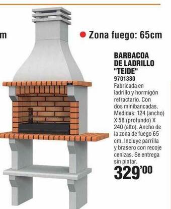 Optimus Barbacoa De Ladrillo Teide oferta