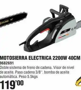 Optimus Motosierra Electrica 2200w 40cm oferta