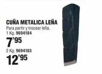 Optimus Cuña Metalica Leña 9694183 oferta