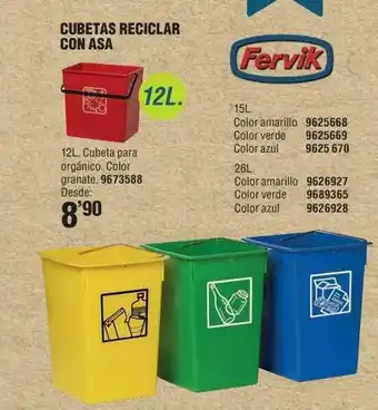 Optimus Cubetas Reciclar Con Asa Fervik oferta