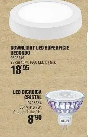 Optimus Downlight Led Superficie Redondo oferta