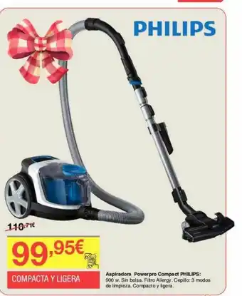 Chafiras Aspirador Powerpro Compact Philips oferta