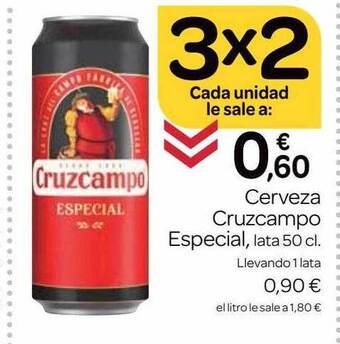 Supermercados El Jamón Cerveza Cruzcampo Especial, lata 50cl. oferta