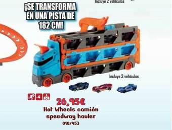 Jugueterías Nikki Hot Wheels Camión Speedway Hauler oferta