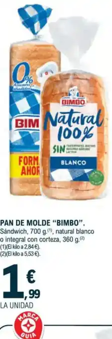 E.Leclerc BIMBO Pan de molde oferta