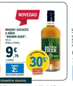 E.Leclerc BROWN DEER Whisky escocés 5 años oferta