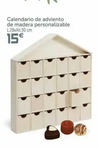 GiFi Calendario De Adviento De Madera Personalizable oferta