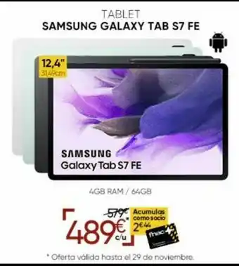 Fnac Samsung galaxy tab samsung oferta