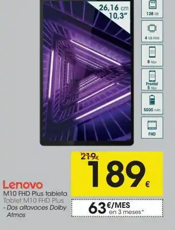 Eroski Tablet m10 fhd plus oferta