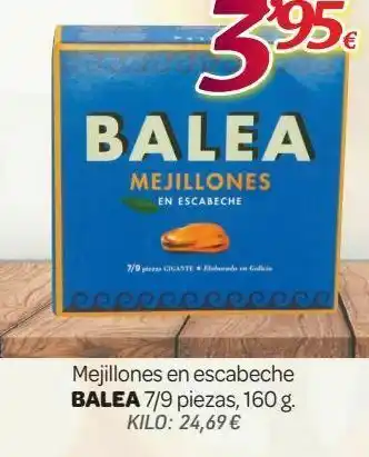 Mejillones en escabeche balea