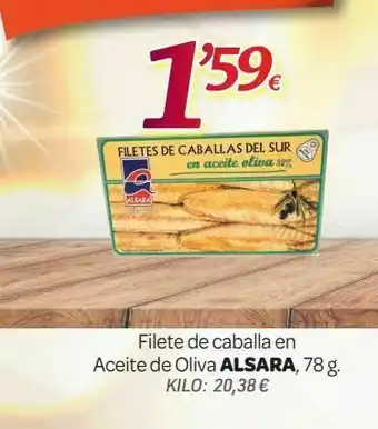 Alsara Supermercados Filetes de caballa alsara oferta