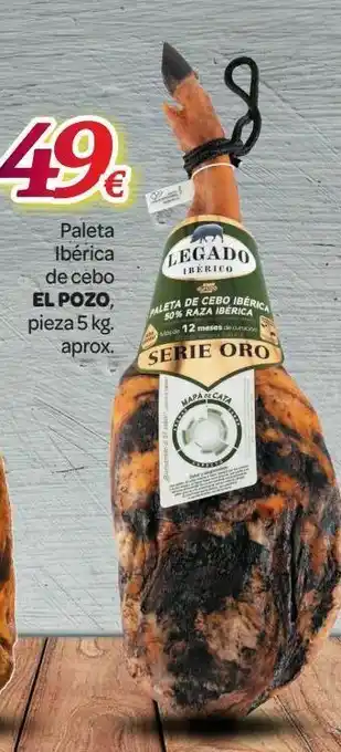 Alsara Supermercados Paleta ibérica de cebo el pozo oferta