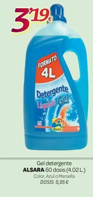 Alsara Supermercados Detergente gel alsara oferta