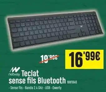 PCBox Teclado sense fils bloetooth netway oferta