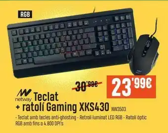 PCBox Teclado + ratoli gaming netway oferta
