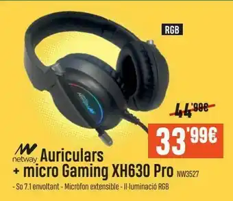 PCBox Auriculares + micro gaming kh630netway oferta