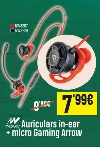 PCBox Auriculares in-ear +microgaming arrow oferta