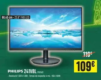 PCBox Pantalla philips 23.8'' fhd led oferta