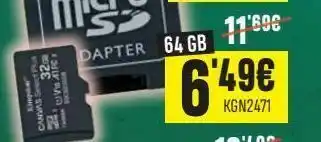 PCBox Micro sd 64gb kingston oferta