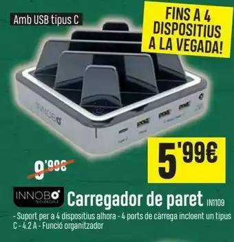 Cargador de batería innobo
