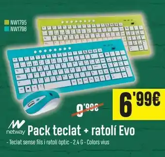 PCBox Teclado + retoli evo netway oferta