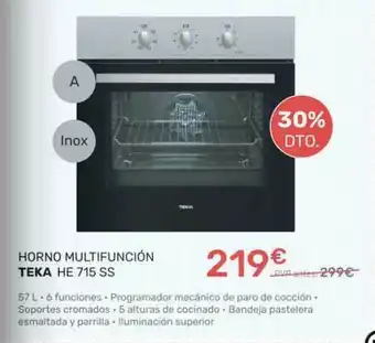 Cenor Horno Multifunción Teka He 715 Ss oferta