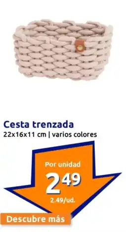 Action Cesta trenzada oferta