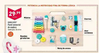 ALDI Mundo Diver Panel Sensorial De Madera oferta