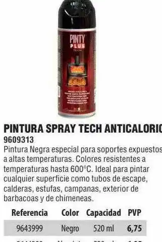 Optimus Pintura Spray Tech Anticalorio oferta