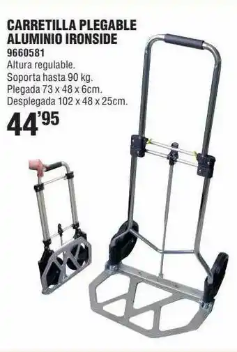 Optimus Carretilla Plegable Aluminio Ironside oferta