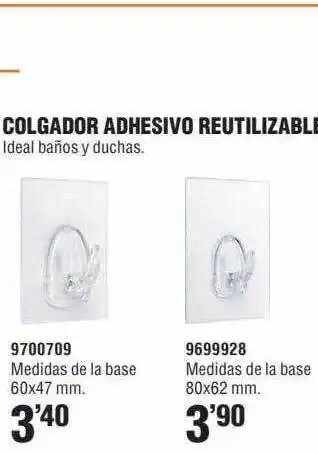 Optimus Colgador Adhesivo Reutilizable oferta