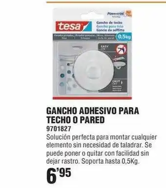Optimus Gancho Adhesivo Para Techo O Pared oferta
