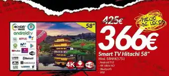 Smart Tv Hitachi 58