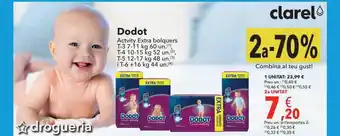 Clarel 2a-70% Dodot Activity Extra Bolquers oferta