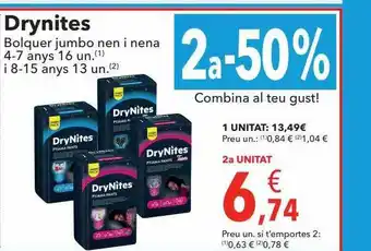 Clarel 2a-50% Drynites Bolquer Jumbo Nen I Nena oferta